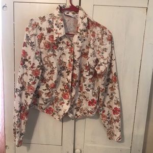 Floral button down